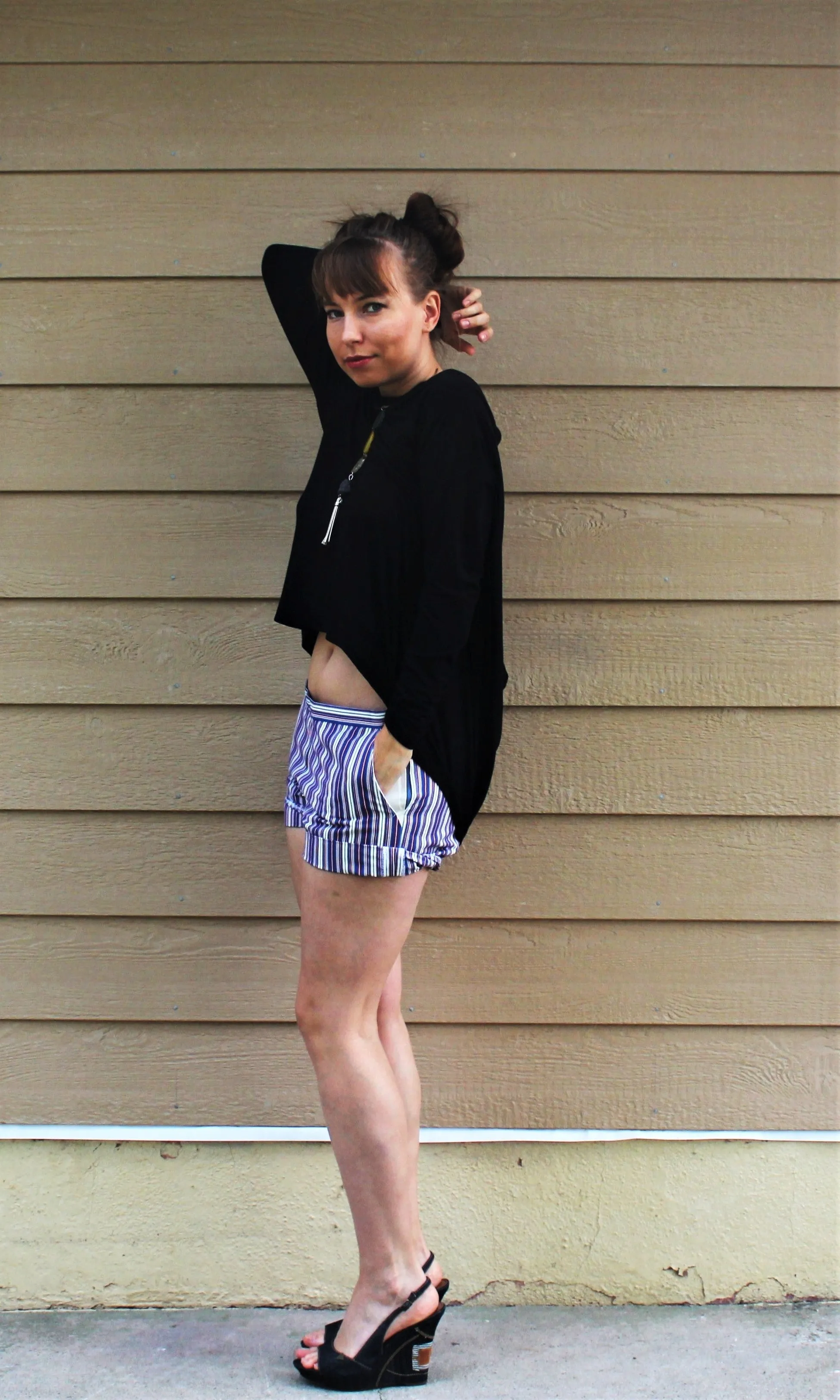 Independent Looking Striped  Shorts