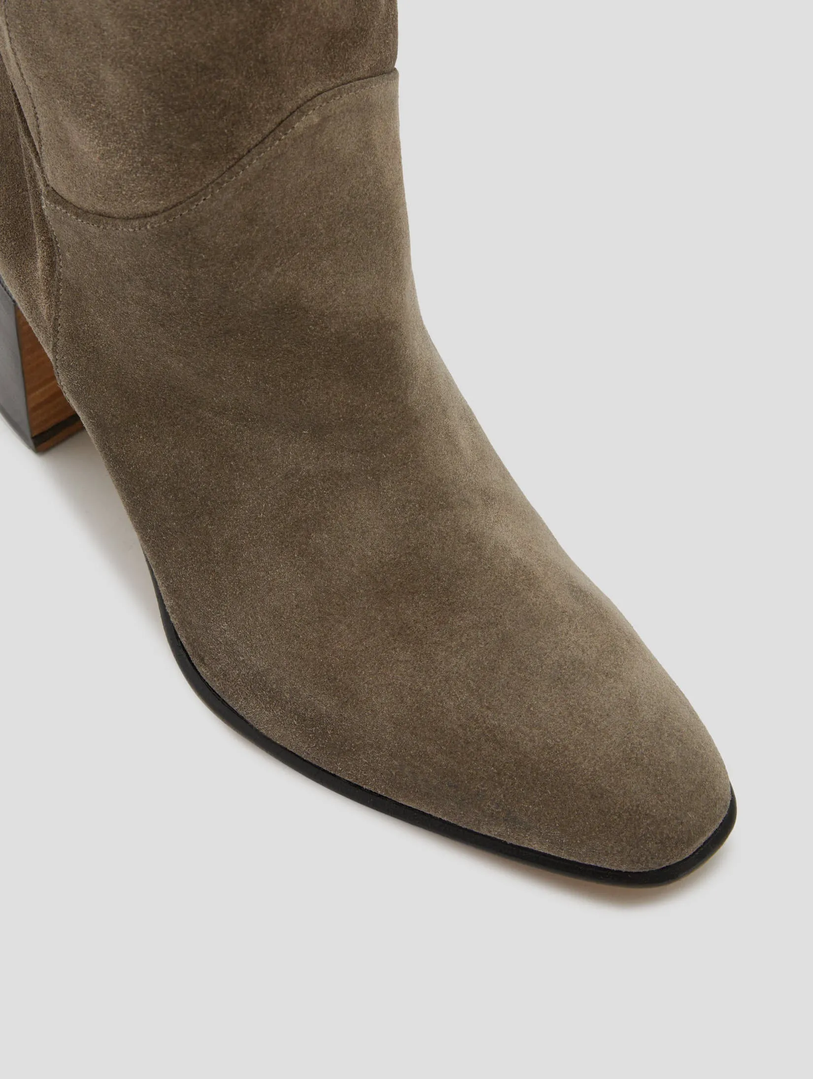 JANIS 80MM OVER THE KNEE BOOT IN SMOKE SUEDE - Woman