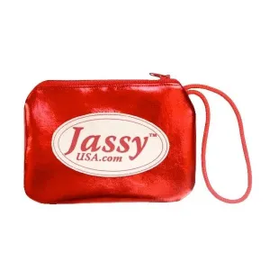 Jassy Rhythmic Gymnastics Shoe Pouch – Color: Metallic Red