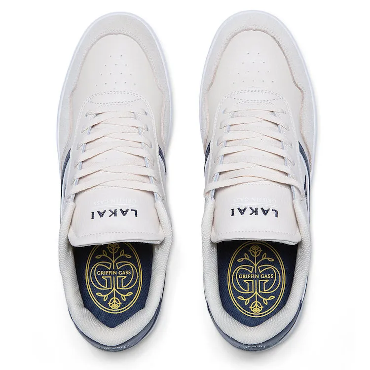 Lakai Terrace Cream/Navy Suede Shoes
