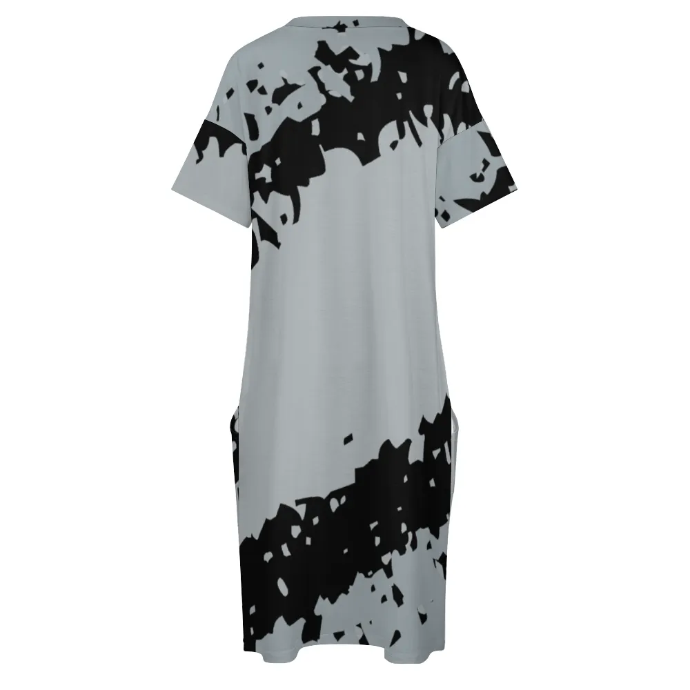 Las Vegas Fan Women's V-neck Loose with Pockets - Dark