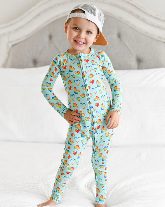 Lev Baby Archer Poppy Convertible Zipper Romper