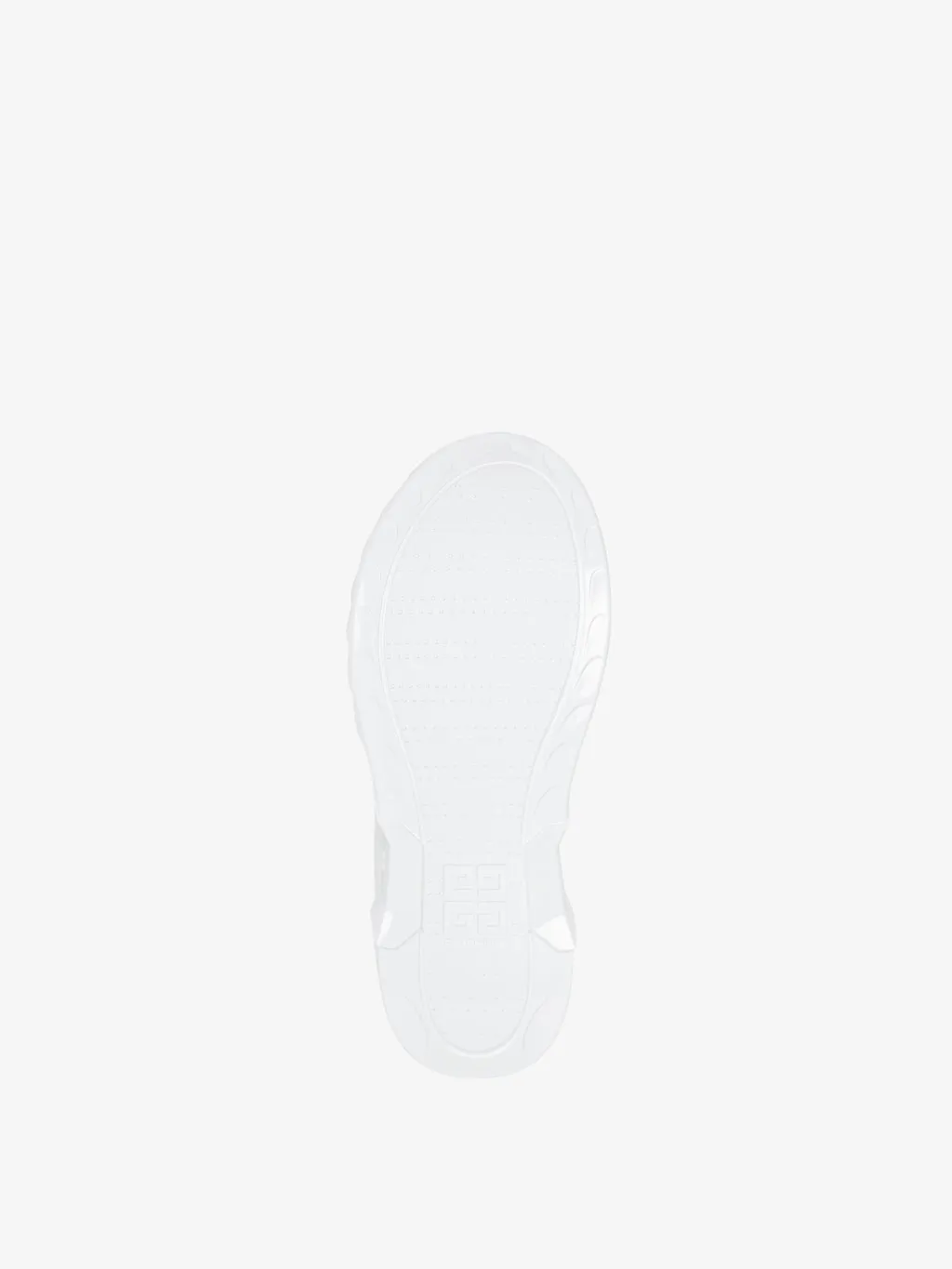 Marshmallow wedge sneakers in rubber and knit
