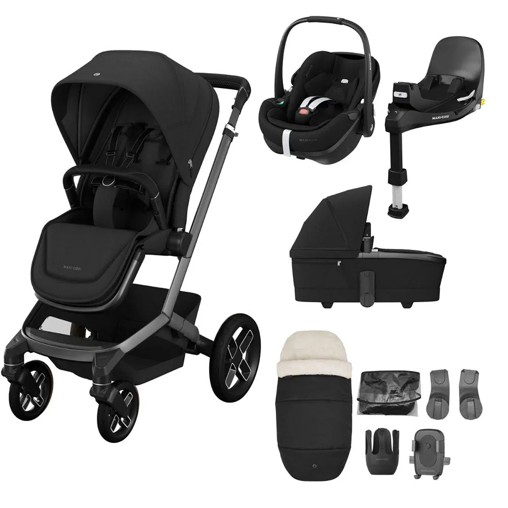 Maxi-Cosi Fame Travel System - 9 Piece Premium Bundle