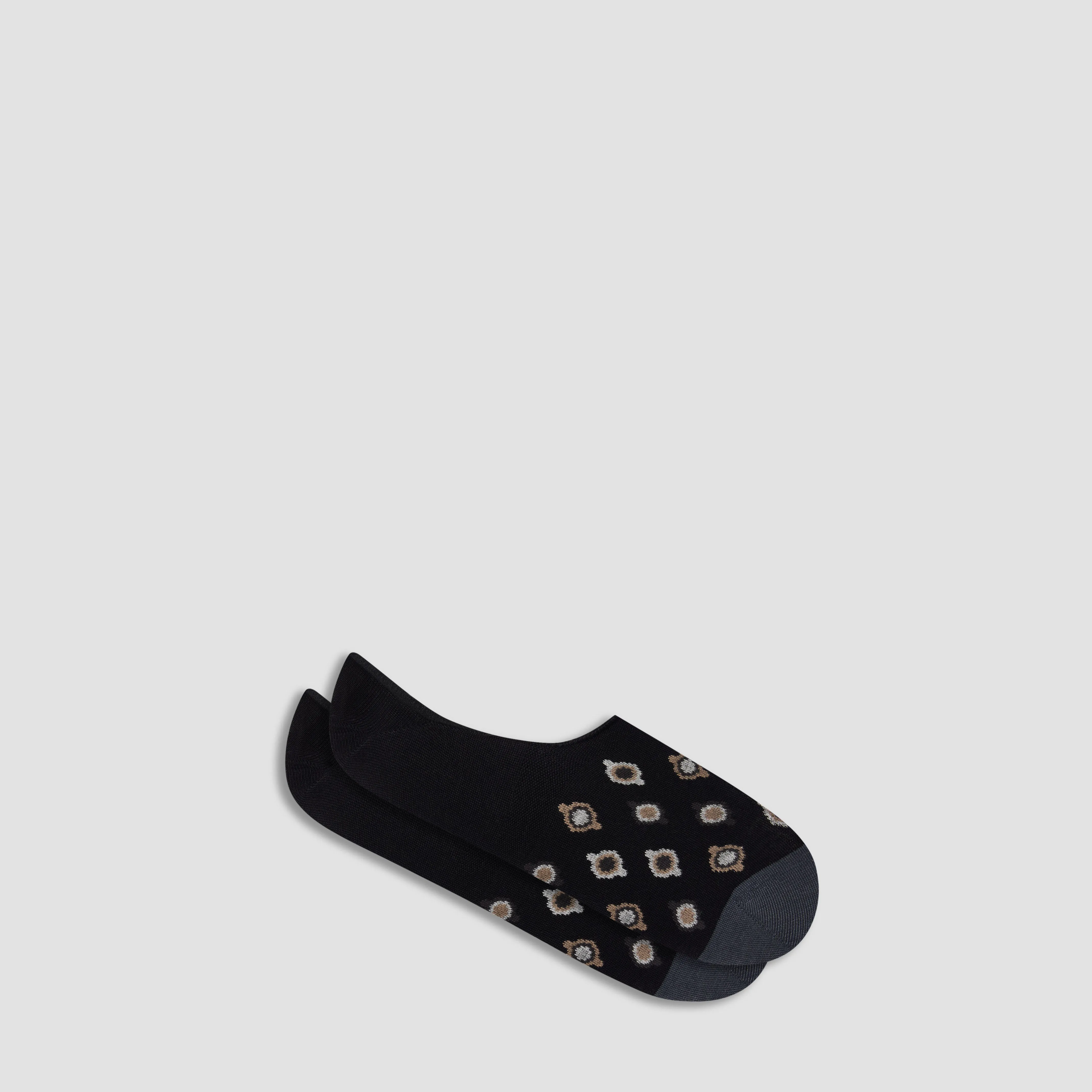 Medallion No-Show Socks