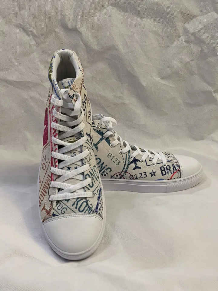 Men’s Passport Stamps Shoes (Light)