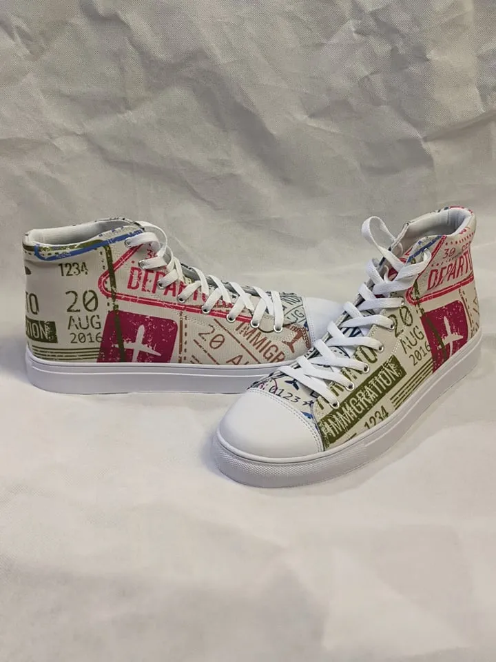 Men’s Passport Stamps Shoes (Light)