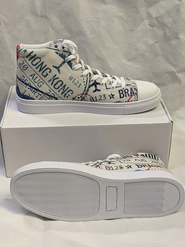 Men’s Passport Stamps Shoes (Light)