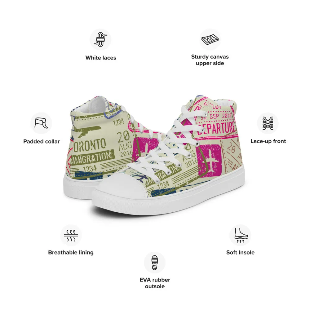 Men’s Passport Stamps Shoes (Light)