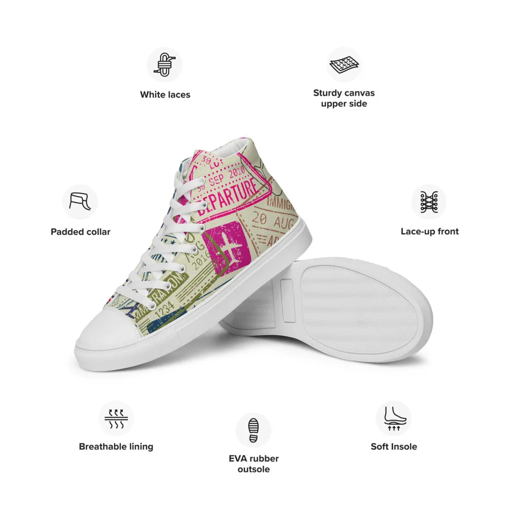 Men’s Passport Stamps Shoes (Light)
