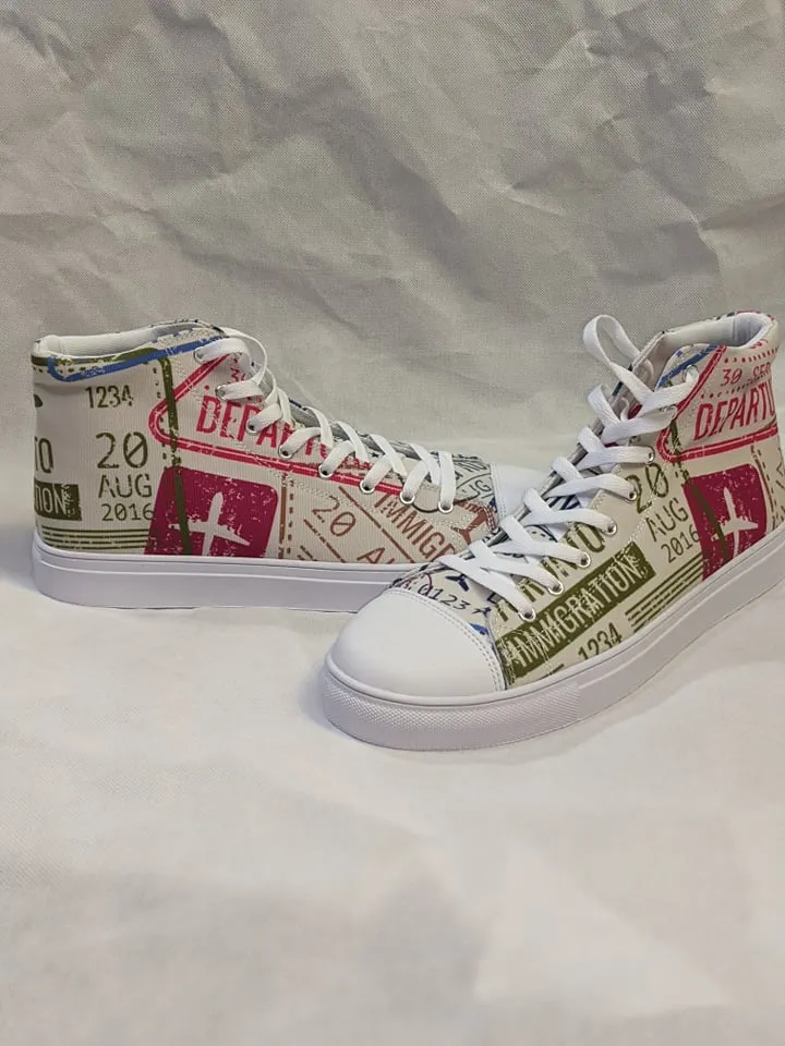Men’s Passport Stamps Shoes (Light)