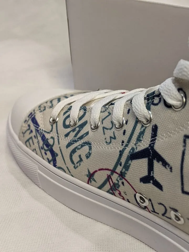 Men’s Passport Stamps Shoes (Light)