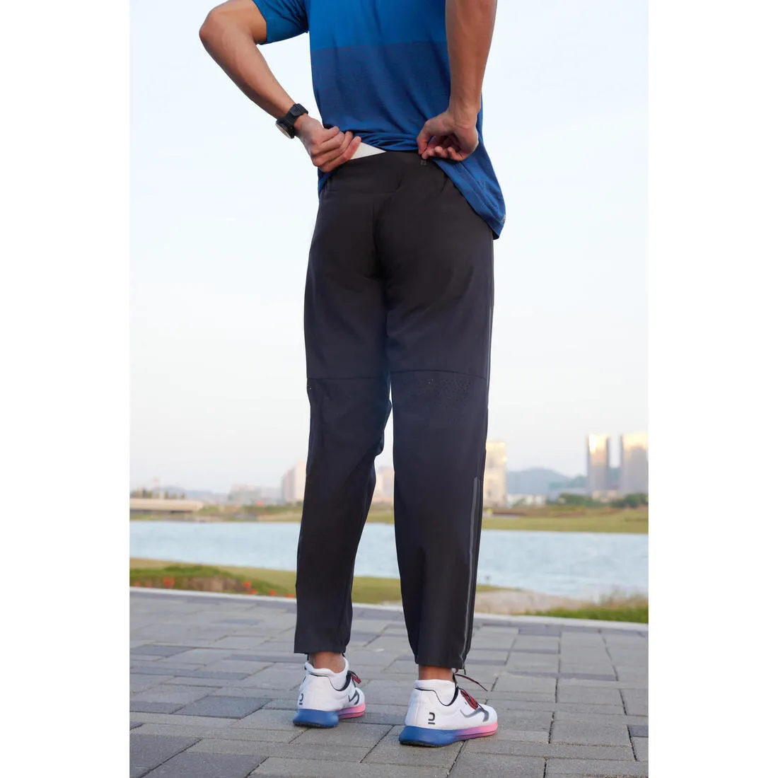 Men's Running Lightweight Trousers - KIPRUN Run 500 Light - Black