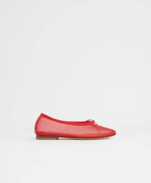 Mesh Dream Ballerina - Bright Red