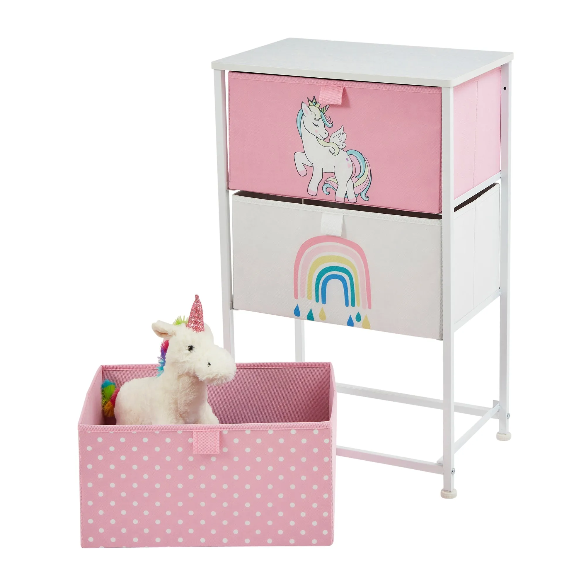 Montessori Unicorn Large Toy Storage with Drawers | 1m Wide x 55cm High | 2 years 