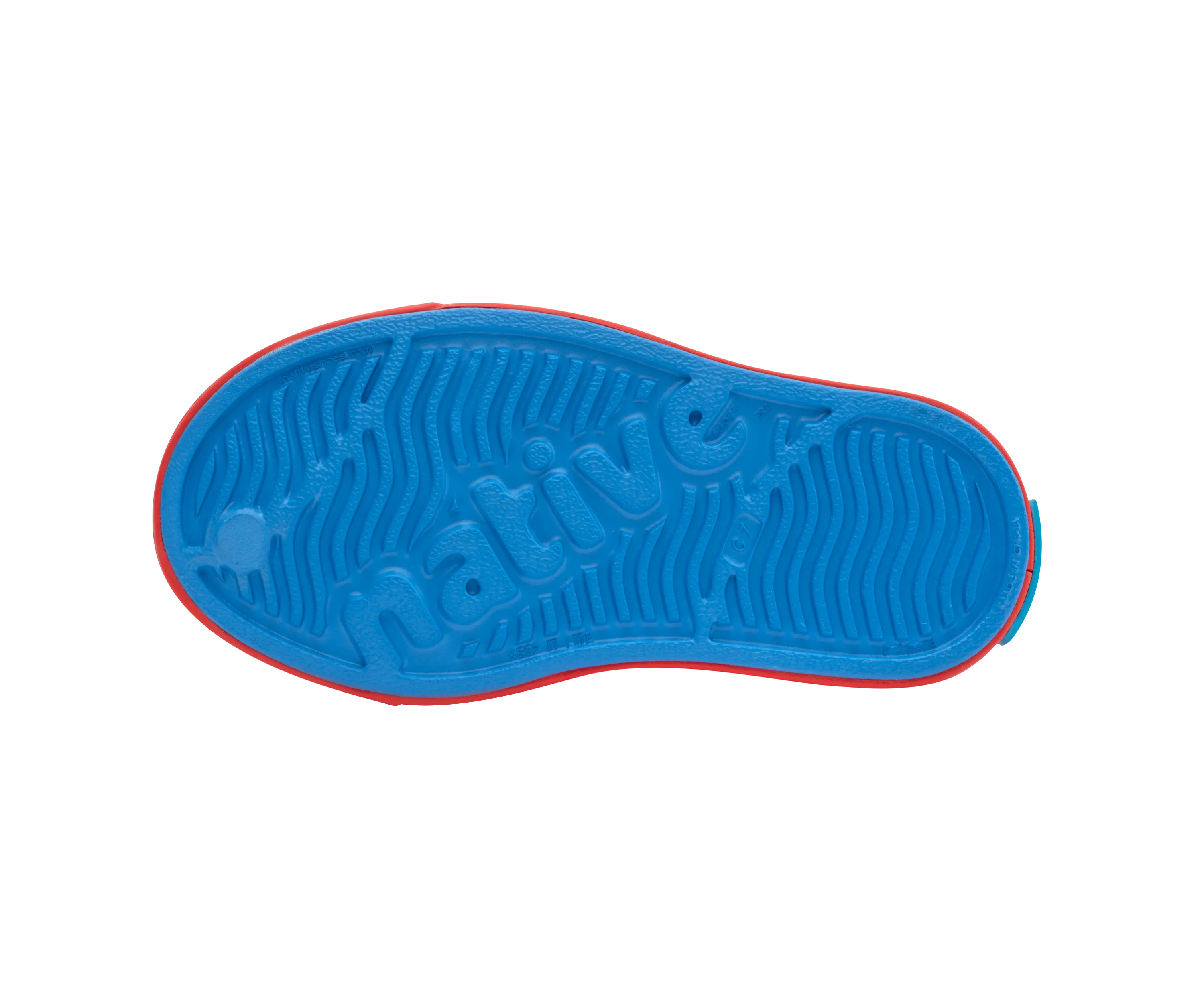 Native Jefferson Shoes - Resting Blue / Hyper Red