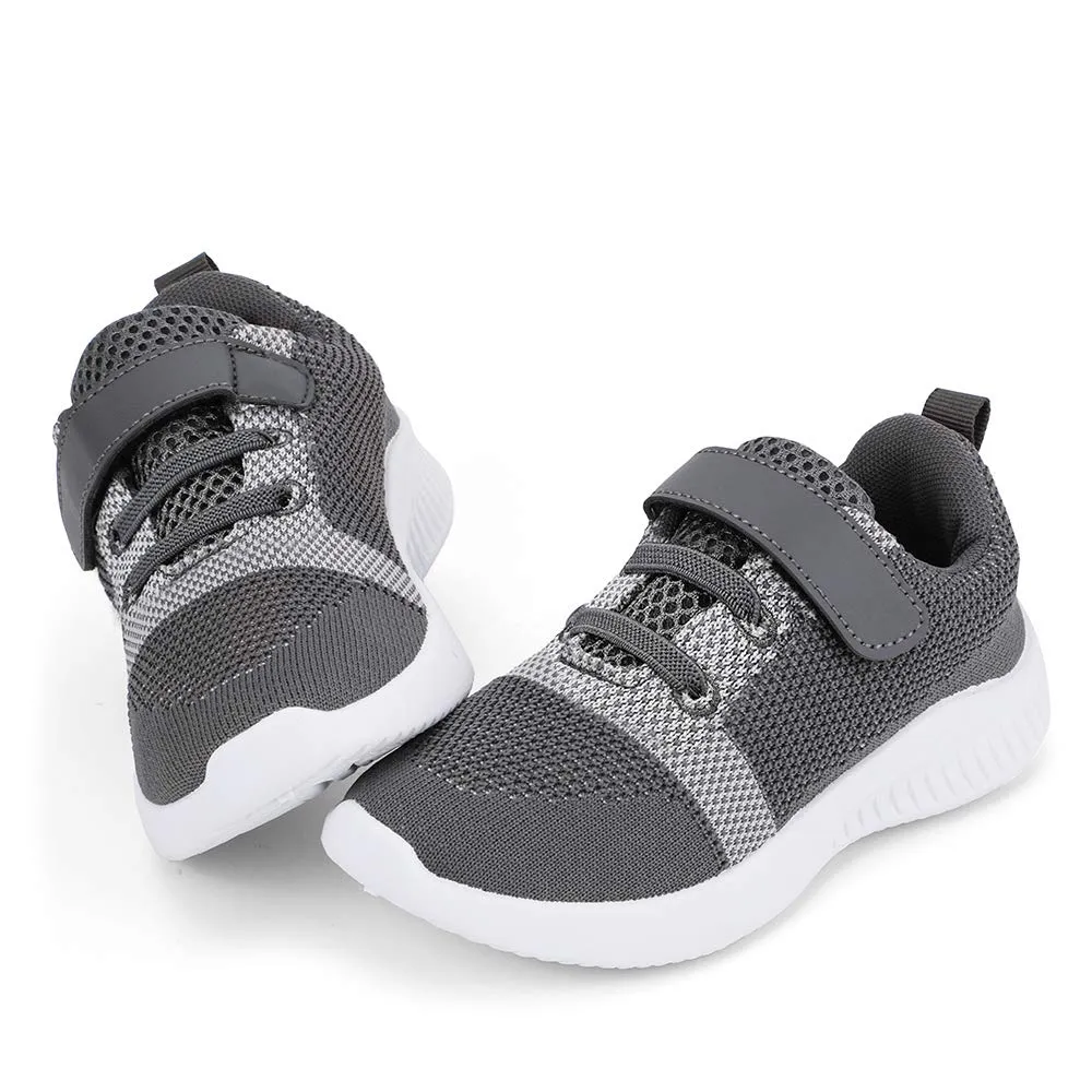 nerteo Toddler Shoes Boys Kids Running Sneakers | Breathable, Lightweight. Machin Washable Dark Grey 8 M US Toddler