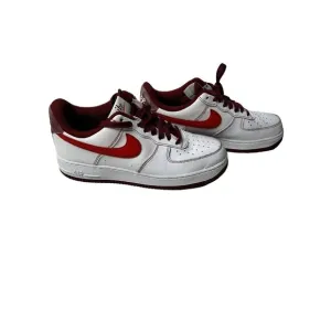 Nike Air‎ Force 1 Sneakers Mens Size 8.5 White University Red '07 DA8478-101