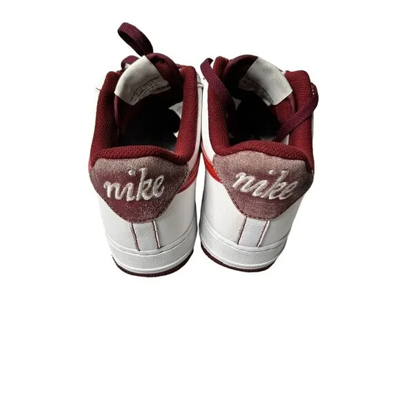 Nike Air‎ Force 1 Sneakers Mens Size 8.5 White University Red '07 DA8478-101