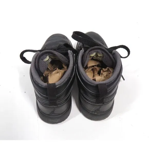 Nike Air Jordan 1 Mid Triple Black Sneakers Toddlers Boys Size 13C
