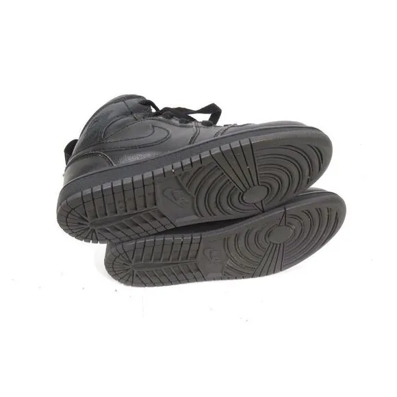 Nike Air Jordan 1 Mid Triple Black Sneakers Toddlers Boys Size 13C