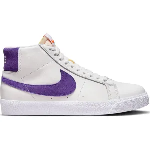 Nike SB Orange Label Zoom Blazer Mid ISO Shoes White/Court Purple-White-Gum Light Brown