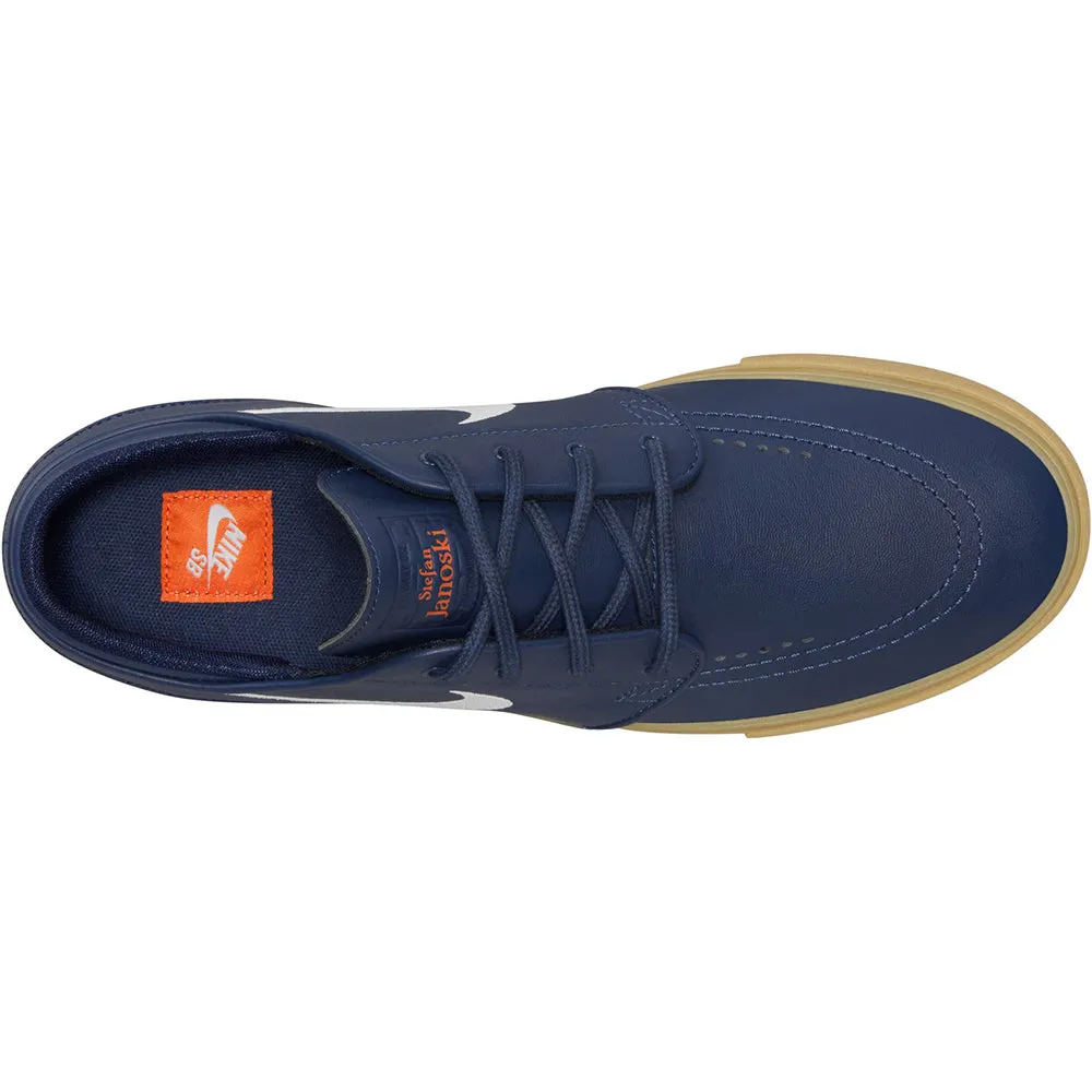 Nike SB Orange Label Zoom Janoski OG  ISO Shoes Navy/White-Navy-Gum Light Brown