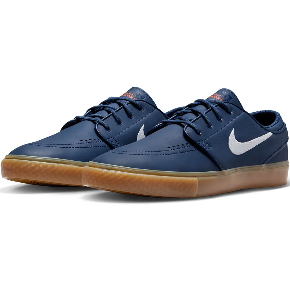 Nike SB Orange Label Zoom Janoski OG  ISO Shoes Navy/White-Navy-Gum Light Brown