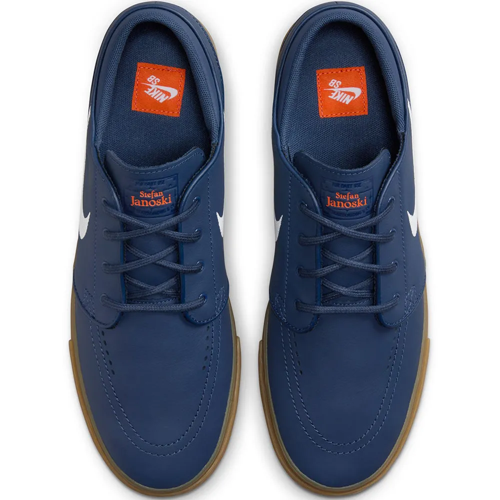 Nike SB Orange Label Zoom Janoski OG  ISO Shoes Navy/White-Navy-Gum Light Brown