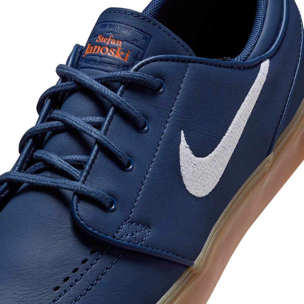 Nike SB Orange Label Zoom Janoski OG  ISO Shoes Navy/White-Navy-Gum Light Brown