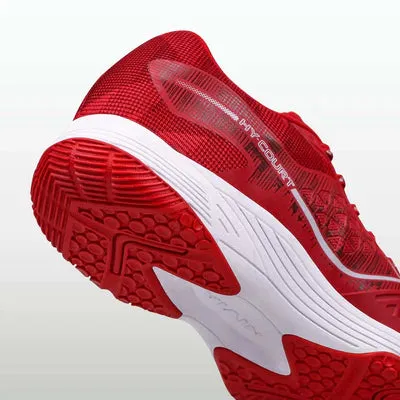 Nivia Hy-Court 3.0 Badminton Non Marking Shoes (Red)