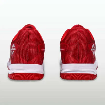 Nivia Hy-Court 3.0 Badminton Non Marking Shoes (Red)