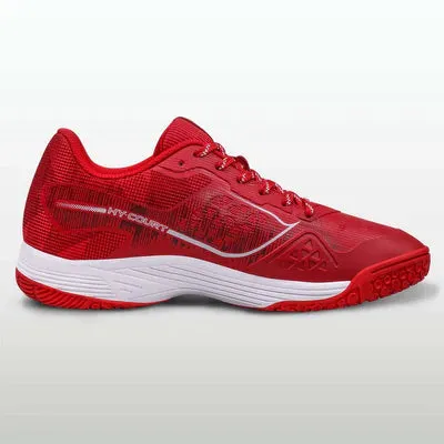 Nivia Hy-Court 3.0 Badminton Non Marking Shoes (Red)