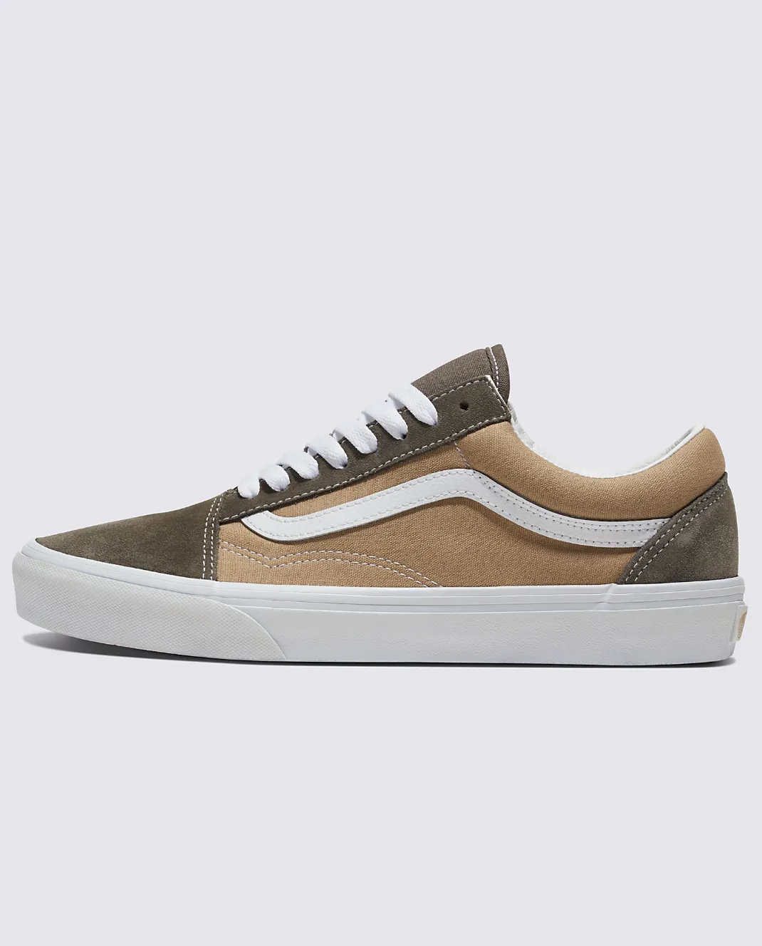 OLD SKOOL - CANVAS/SUEDE BLOCK BROWN