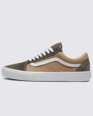 OLD SKOOL - CANVAS/SUEDE BLOCK BROWN