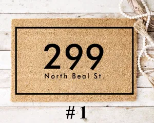 Personalized Address Doormat