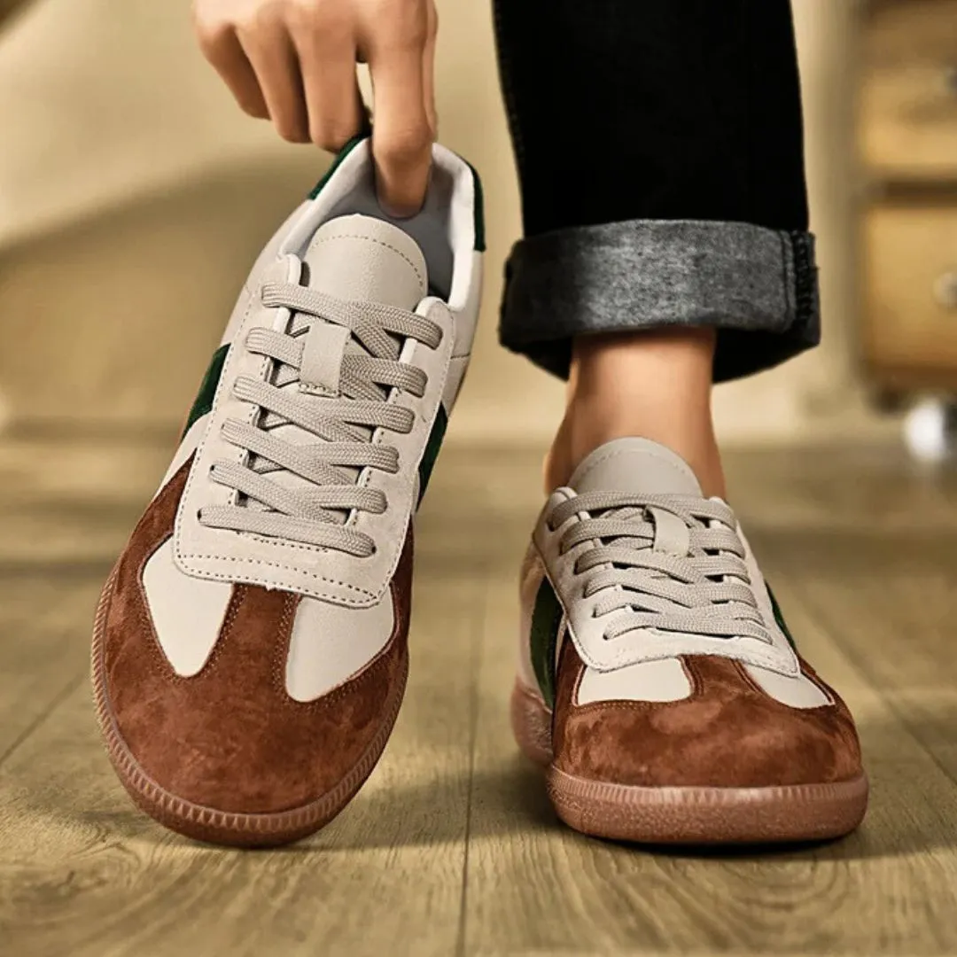 Premium Leather   Suede Sneakers