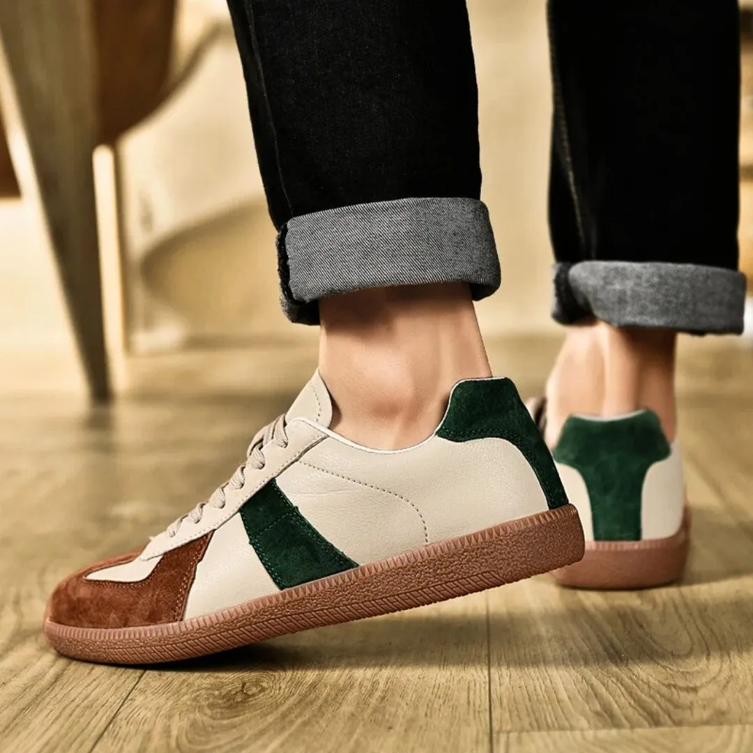 Premium Leather   Suede Sneakers
