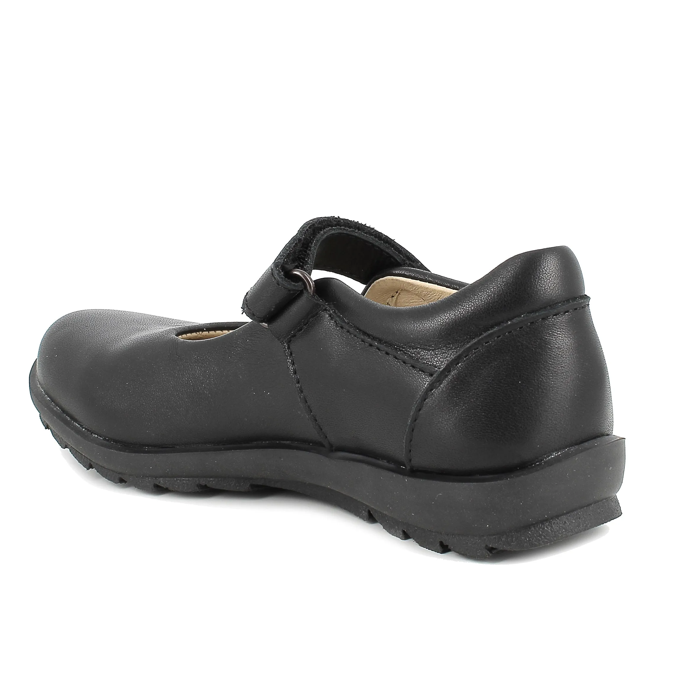 Primigi Girls School Shoe Black Leather 4941022