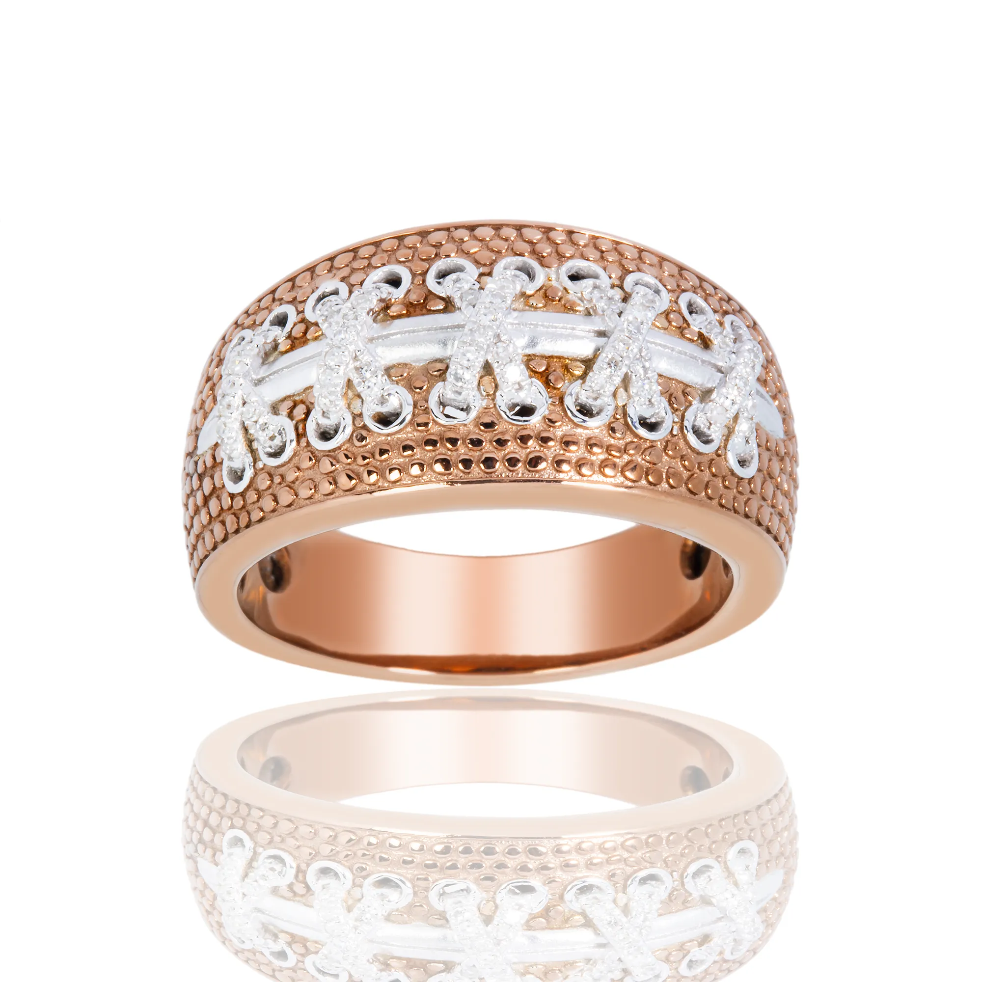 Pure .925 Silver Football Ring