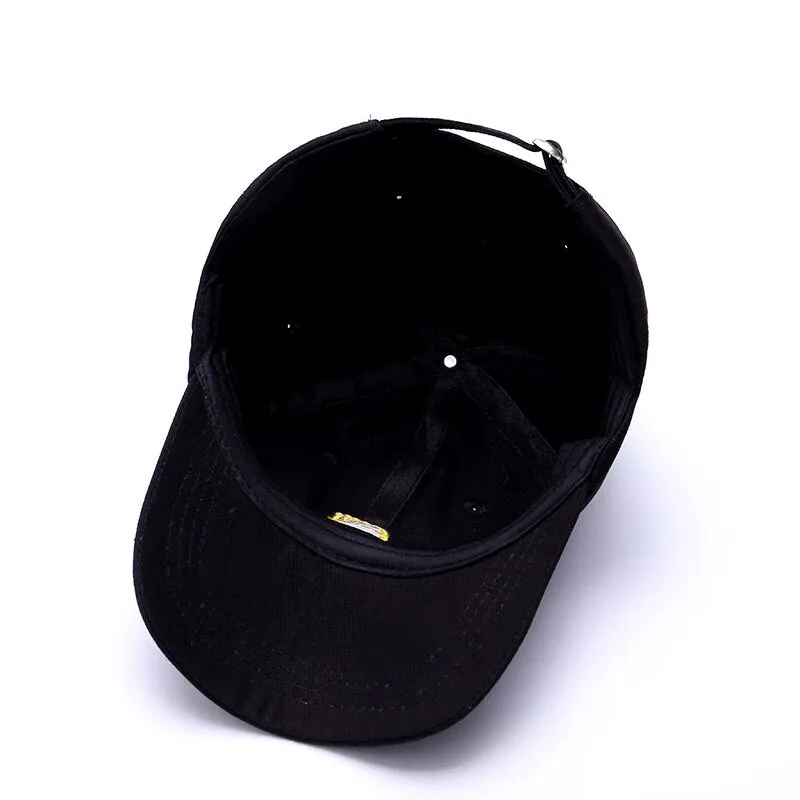 "FLAME" Casquette Baseball Streetwear Noir - URB1™