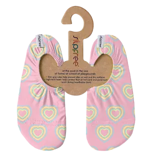 Shiv Pink & Yellow Hearts  Slipfree Shoe