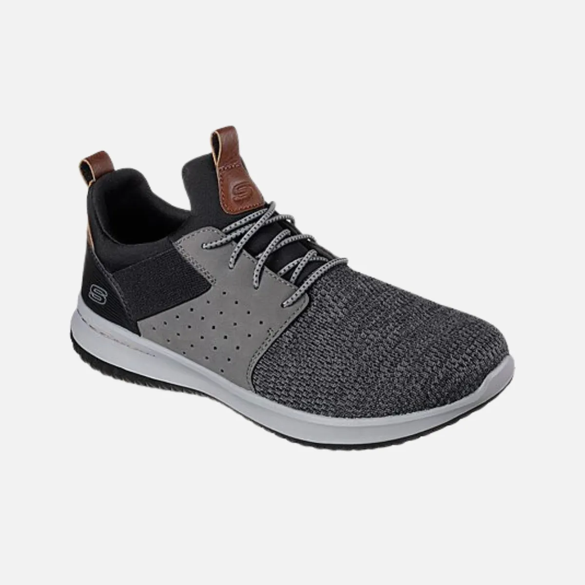 Skechers Delson Camben Men's Walking Shoes -Black/Grey