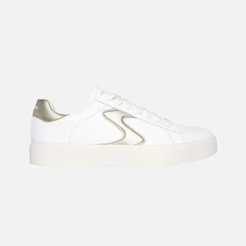Skechers Eden LX - Beaming Glory Women's Lifestyle Shoes -White/Gold