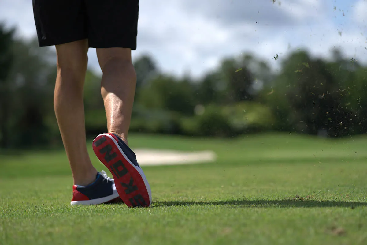 SKŌNI Men's Golf Shoe - Red/White/Blue