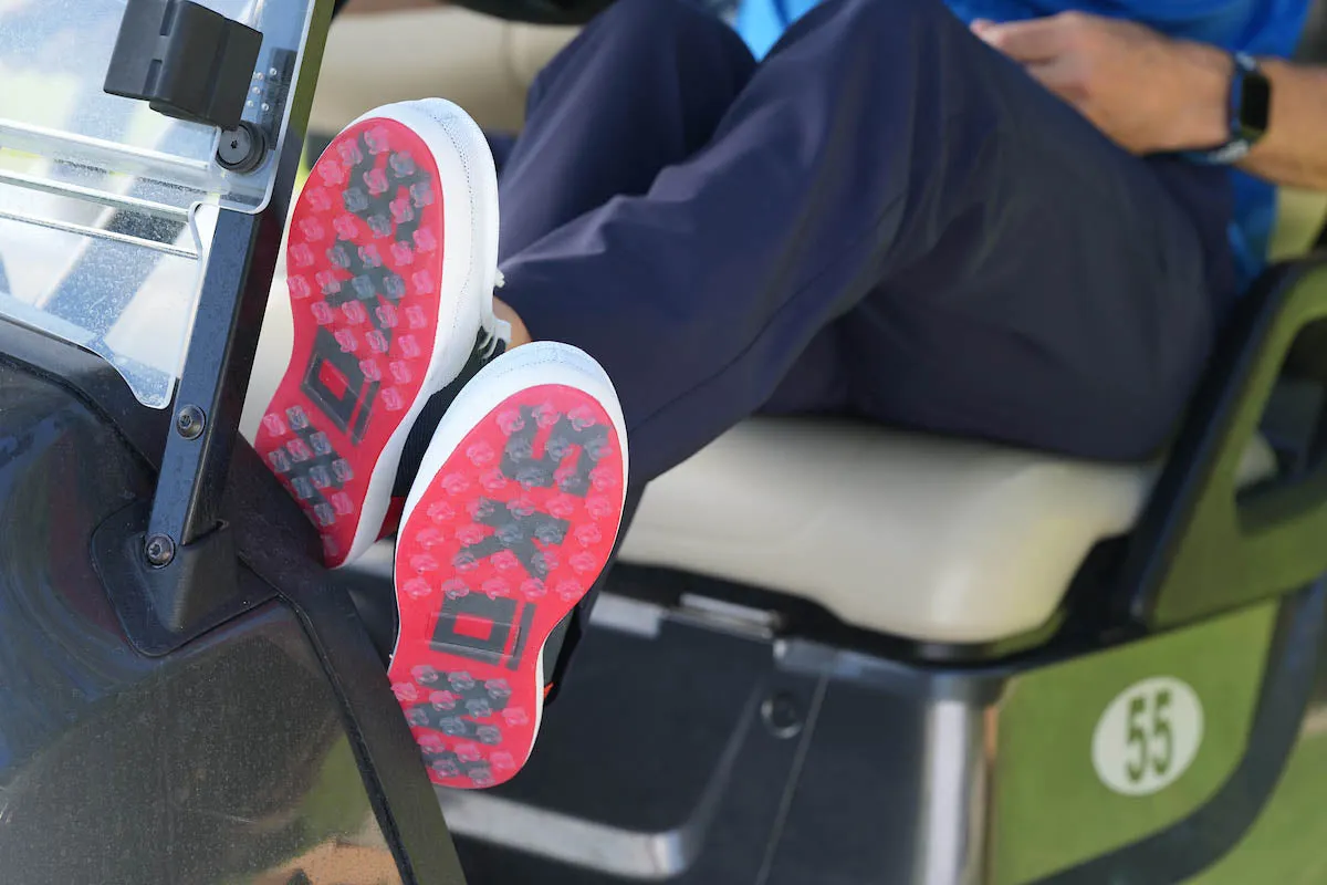 SKŌNI Men's Golf Shoe - Red/White/Blue