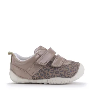 Startrite Little Smile Pre-Walker G Fit Taupe Leopard Patent
