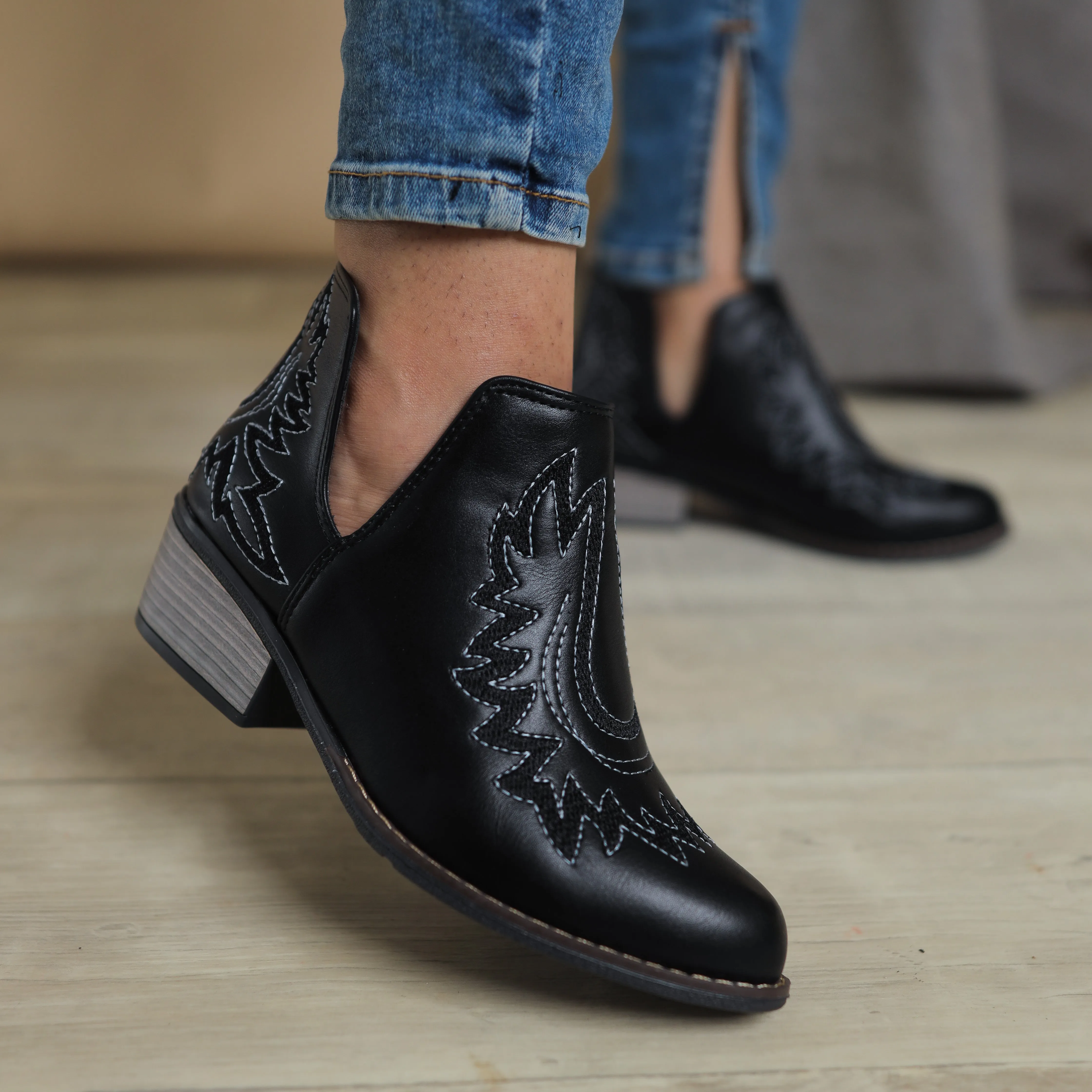 Texas Tekirdağ Ayakkabı Leather Boots - Black.