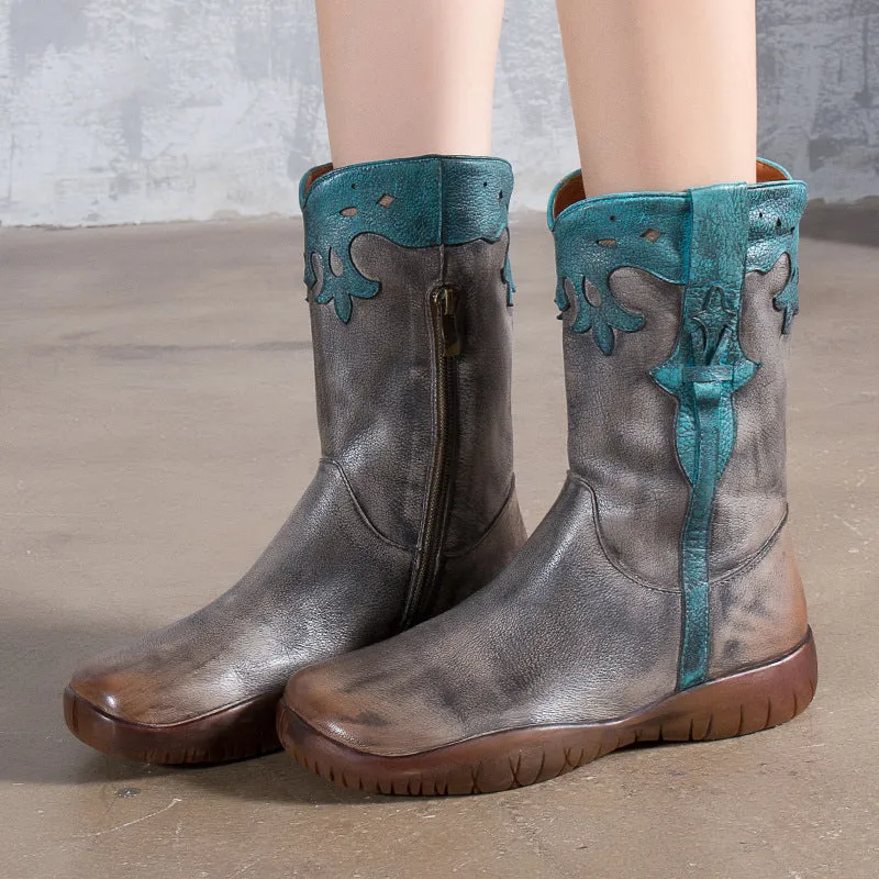 The Cowboy Boho Flat Boots
