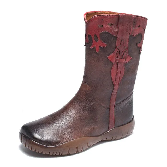 The Cowboy Boho Flat Boots